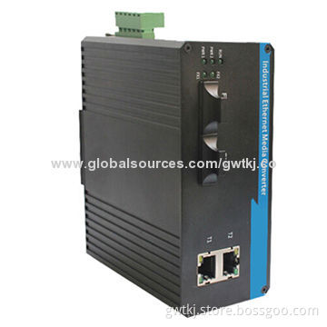Gigabit industrial Ethernet media converter, 5 years warranty, CE, RoHS approvals